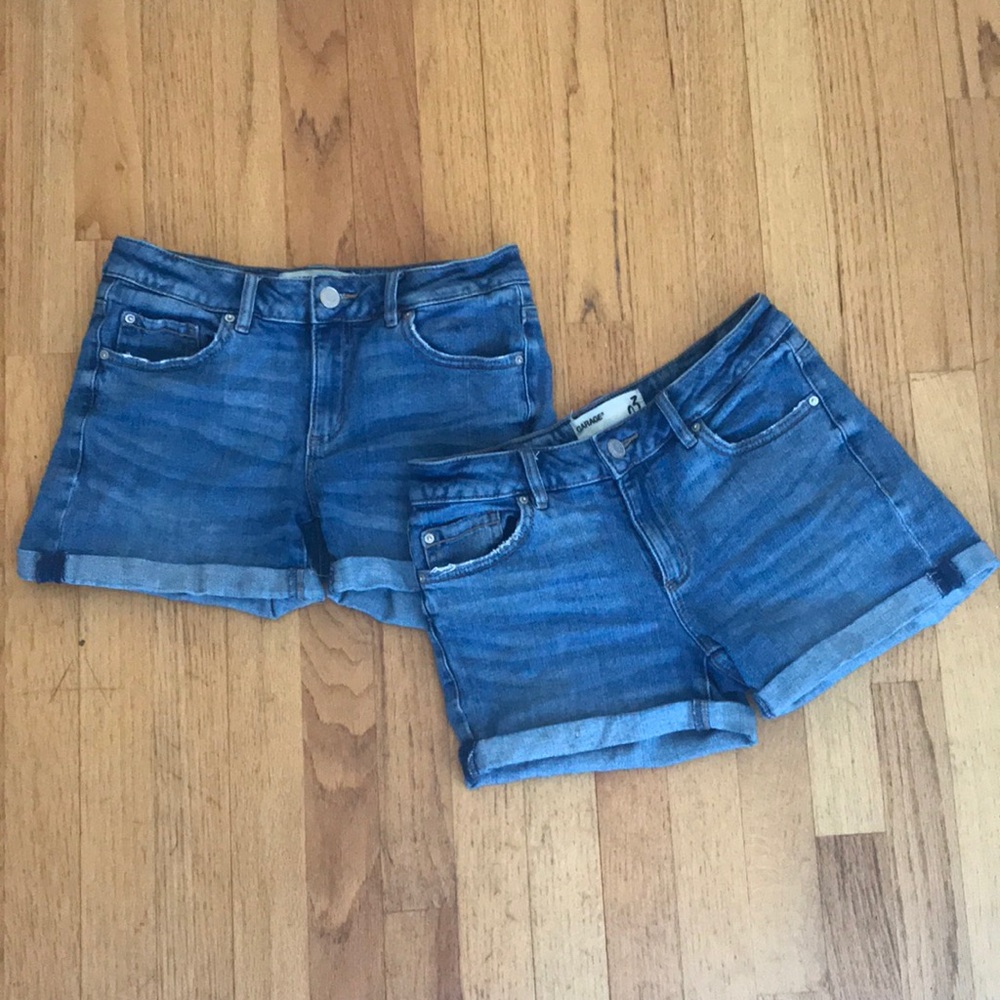 GARAGE CUFFED MID-RISE JEAN SHORTS SET